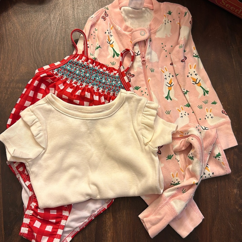 Bundle of 2T Pj, Shirt, Swimsuit